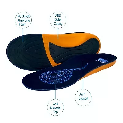 Endurance Comfort Orthotic Sports Insoles Arch Support Running Walking Hiking UK • £9.99