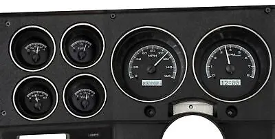 Dakota Digital 73-91 Chevy Suburban Gauges Black Face White Lights VHX-73C-PU-KW • $850.25