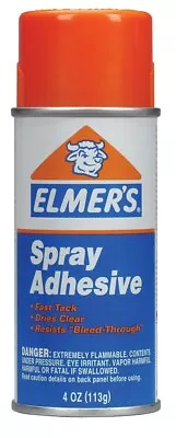 Elmers Spray Adhesive - 4 Ounces Single PartNo E625GBPZ By Elmer'S Products • $12.13