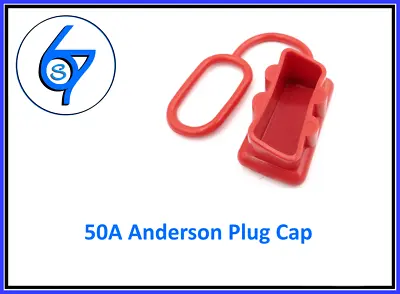 $3.95 • Buy DUST CAP COVER RED ANDERSON PLUG 50 AMP DUAL BATTERY 50a