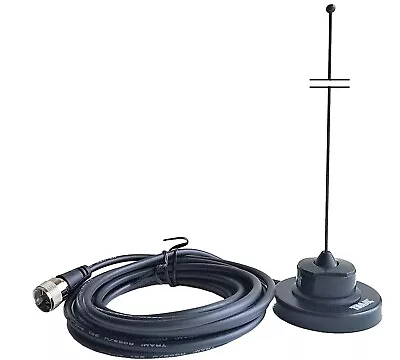 Black Antenna VHF 143-159MHz Magnet Mount PL259 Icom Kenwood Vertex Mobile Radio • $26