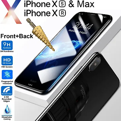 $6.99 • Buy Tempered Glass & Soft Screen Protector For Apple IPhone X Xs Max XR Front Back