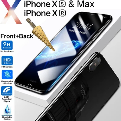 $4.99 • Buy Tempered Glass & Soft Screen Protector For Apple IPhone X Xs Max XR Front Back