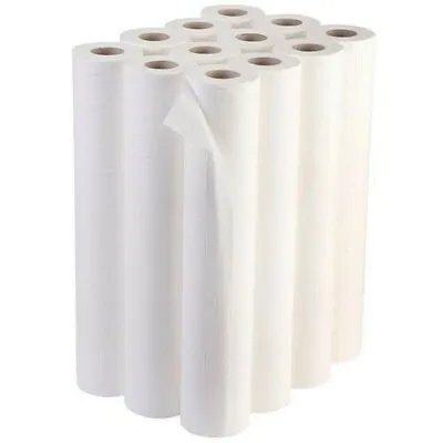 Essentials White Couch Roll 20  - 2ply - 40m X 500mm **FREE POSTAGE** • £9.85