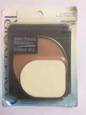 CoverGirl Simply Powder Foundation #545 WARM BEIGE ORIGINAL FORMULA NEW • £18.40