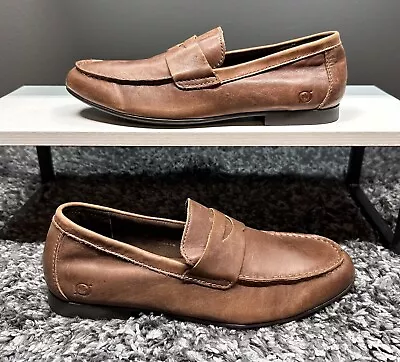 Born Loafers Shoes Mens Size 9 Brown Roland Leather Prep Business Office Casual • $19.99