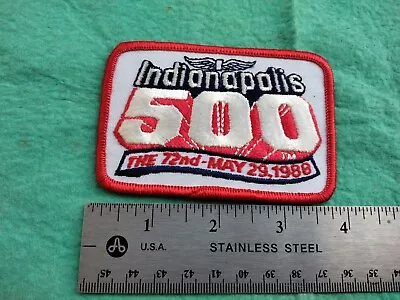 Vintage Indianapolis 500 72 ND May 29 1988 Racing Patch • $12