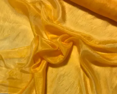 $11.99 • Buy Hand Dyed TANGERINE ORANGE China Silk HABOTAI Fabric