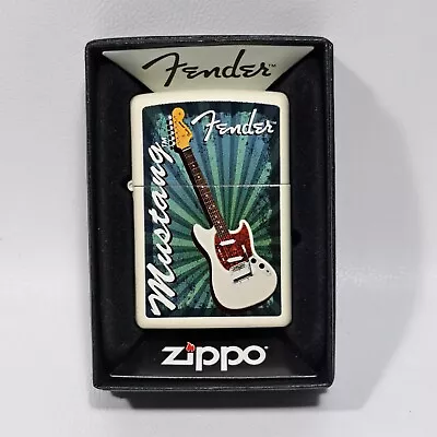 Zippo Lighter Fender Mustang Guitar With Box 2015 Unfired • $75