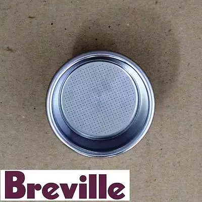 Genuine Breville Coffee Machine Dual Wall Filter Double Cup Part Bes860/11.41 • $21.95