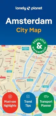 Lonely Planet Amsterdam City Map 9781787015203 - Free Tracked Delivery • $14.74