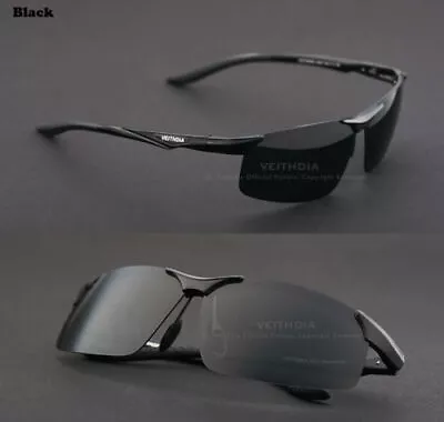 Mens Aluminum Pilot Polarized HD Sunglasses Driving Sports UV400 Veithdia • $22.99
