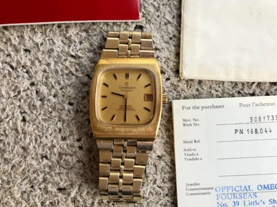 £534 • Buy Vintage Omega Seamaster Automatic 18k Gold Plated Constelation 1972