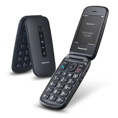 Panasonic KX-TU550EXB 4G Clamshell Mobile Phone With Camera & Bluetooth • £79.99