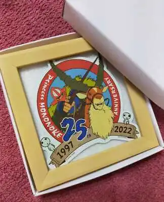 Studio Ghibli Princess Mononoke 25th Anniversary Sticker Framed Hayao Miyazaki • $159.73