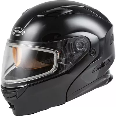 GMax Black MD01S Modular Snowmobile Helmet W/Lens Shield (Adult M) M2010025-ECE • $233.96