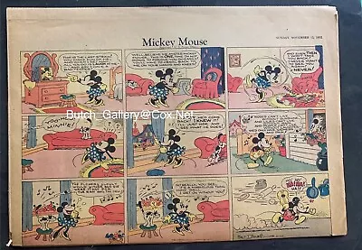 MICKEY MOUSE Nov 13 1932 Sunday Newspaper Comic Strip Half Page • $50