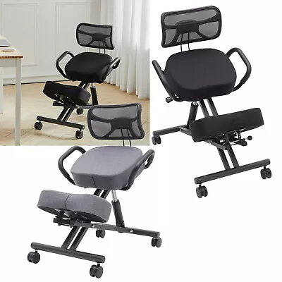 Ergonomic Orthopaedic Kneeling Chair Right Sitting Posture Stool Laptop Seat NEW • £74.95