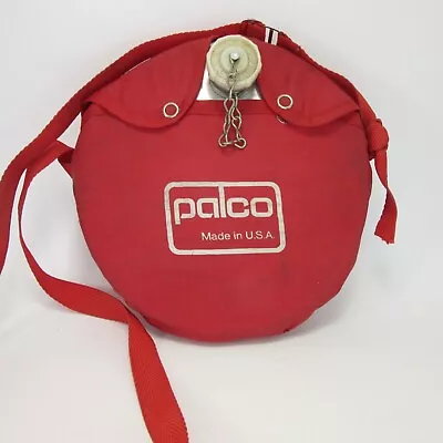 Vintage Palco Canteen Red Nylon Covered  USA Made • $15