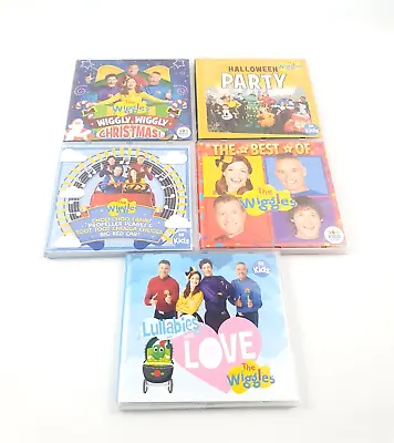 The Wiggles CDs 5 Bundle Best Of Wiggle Wiggly Christmas Lullabies Love • $50