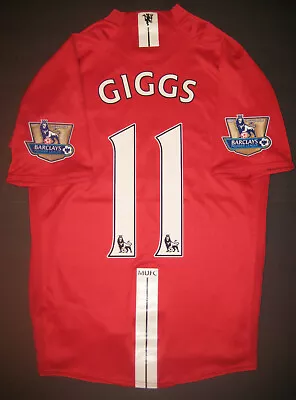 2007-2009 Nike Authentic Manchester United Ryan Giggs Jersey Shirt Kit Wales • $379.99