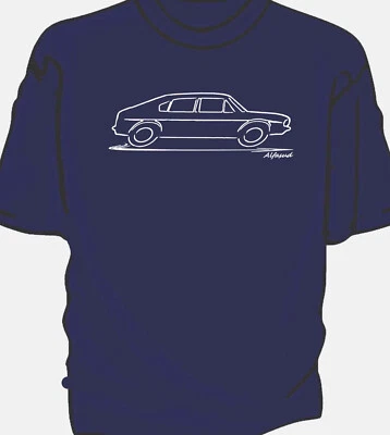 £12.99 • Buy Original Art Sketch Classic Alfa Romeo Alfasud T-shirt
