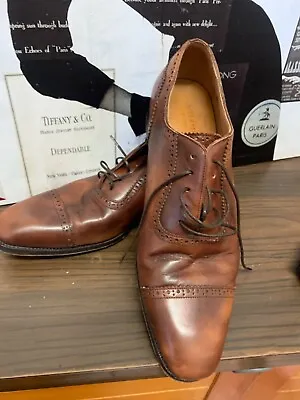 MEERMIN Brown Leather Dress Shoes Size 8 • $95