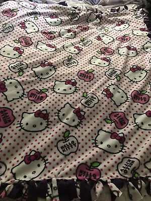 Hello Kitty Pink Spotty Fleece Blanket  • $20