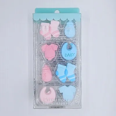 Sweet Tooth Fairy® Icing Decorations Baby Shower Gender Reveal • $6.93