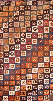 Vintage Geometric Pastel Color Gabbeh Runner Rug 2'x5' Handmade Hallway Carpet • $666