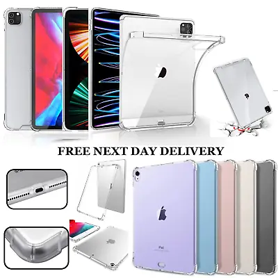 New Bumper Gel Case Clear Silicone For IPad Pro 11 PRO 12.9 10.2  Mini 234 Air 5 • £2.79