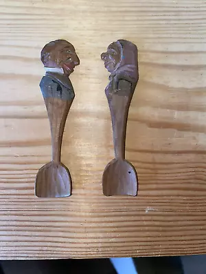 Two Folk Art Mustard Spoons  • £5