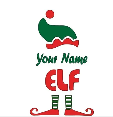 £1.99 • Buy Elf Family Vinyl Decal Wine Glass Stickers Mugs Christmas Bauble Decor DIY Craft