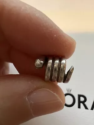 $19 • Buy Authentic Pandora Sterling Silver Snake Charm 790171 Retired