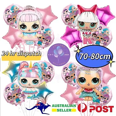 $12.99 • Buy 5pcs LOL Surprise Unicorn Merbaby Diva Helium Foil Birthday Party Balloons Set