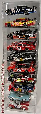 NASCAR 1:24 Diecast Display Case 10 Car Vertical Fits RCCA • $105