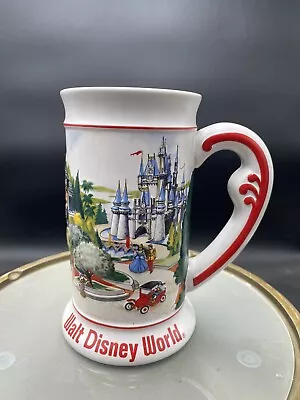 Vintage Walt Disney World 6.5” Tankard Mug Beer Stein Main Street Ceramarte VG • $13.99