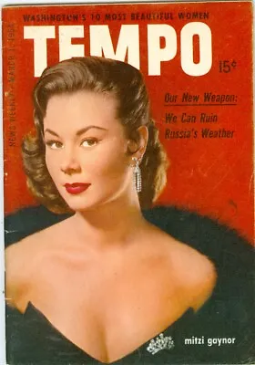 Mitzi Gaynor Cover Tempo Mini Pocket Magazine March 1 1954 • $14.99