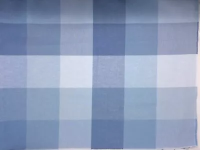 1.5 Metres Of Laura Ashley Blue Check Fabric Material • £44.99