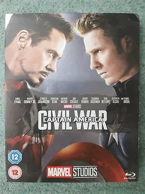 Captain America Civil War Blu Ray With Collectible Sleeve • £2.49