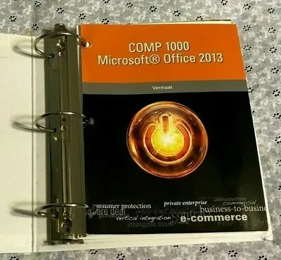 COMP 1000 MICROSOFT OFFICE 2013 E-commerce By MISTY E VERMAAT Complete MANUAL • $49.99