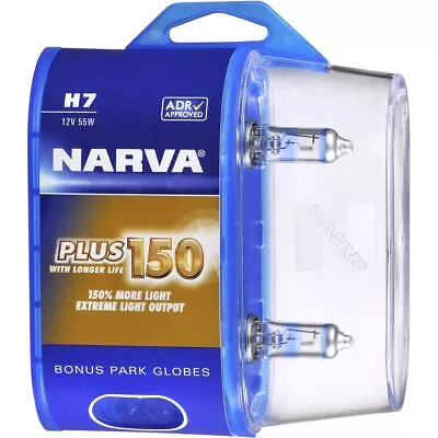 Narva H7 12V 55W Plus 150 Halogen Headlight Globes 2Pk • $59.46