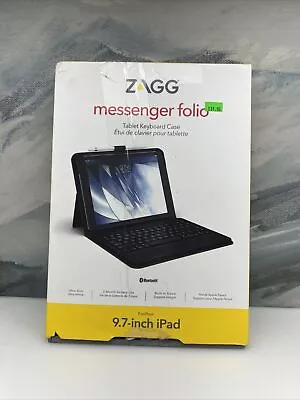 Zagg Messenger Folio Tablet Keyboard Case For 9.7 In IPad Zkb97mfn17 • $15.56