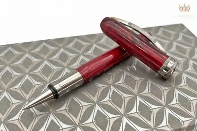 Visconti Rembrandt-s Bordeaux With Ruthenium Plated Trim Roller Ball Pen Elegant • $199