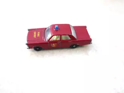 Vintage Matchbox Lesney Ford Galaxie Fire Chief Car #55 / 59 • $6.99