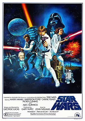 Star Wars: A New Hope 1977 Vintage Movie Poster - Art Print • $18