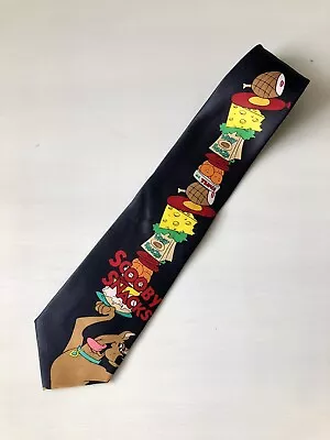 Vintage 1998 Hanna Barbera Scooby-Doo Snacks Men’s Tie / Cartoon Network Novelty • $12.50