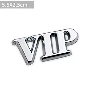 Matte Black Metal VIP Car Trunk Emblem Letter Side Fender Badge Sitcker • $8.99