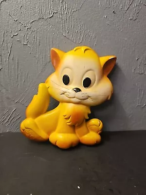 $3.99 • Buy Miller Studio VTG Chalkware Golden Cat Kitten Wall Hanging 1981  
