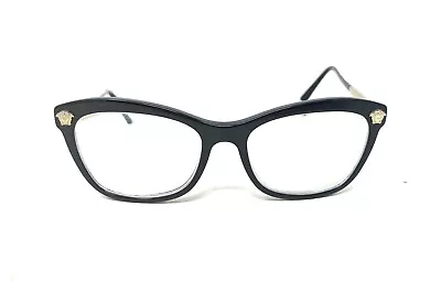 CHIC Womens VERSACE Made In ITALY MOD.3224 Medusa Head Black Geometric Frames • $45